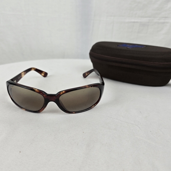 Maui Jim Navigator Tortoise Polarized Sunglasses Bronze MJ 110 10 Case Not Inclu - Picture 4 of 10